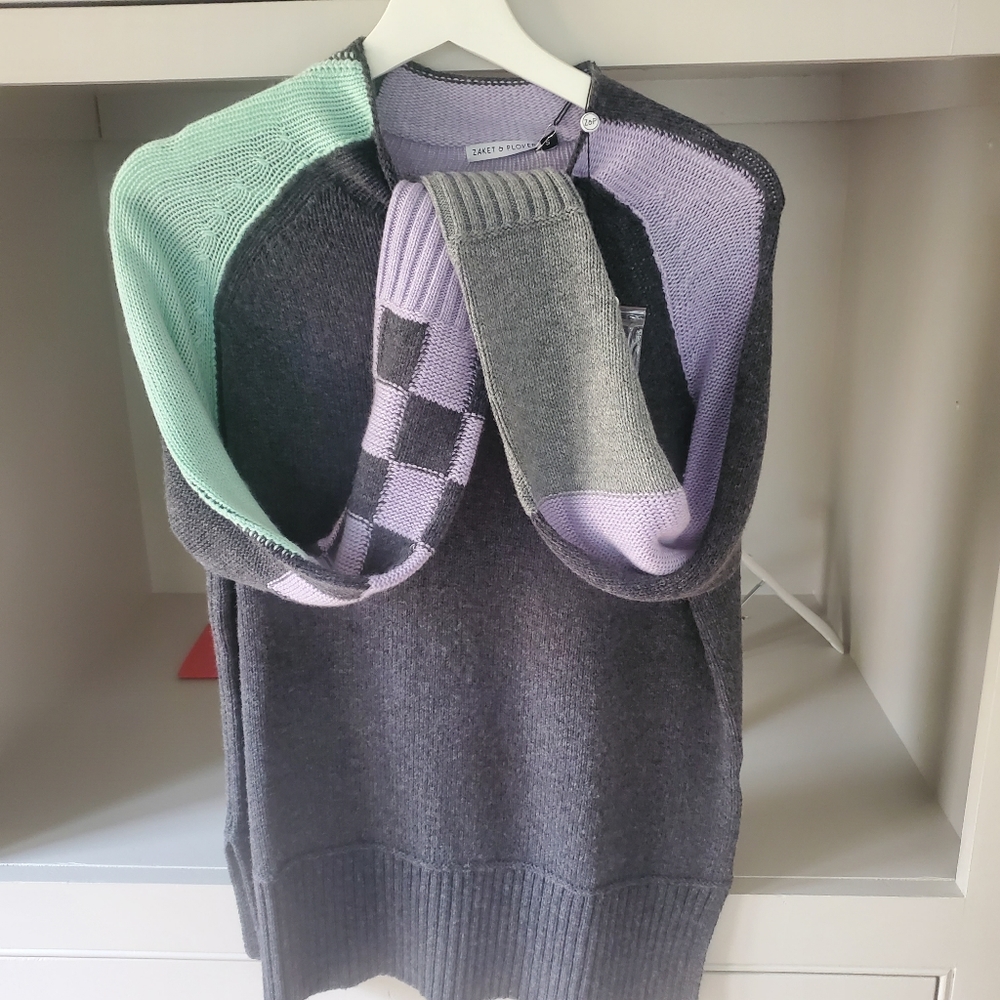 Zaket & Plover merino wool, cotton, nylon sweater